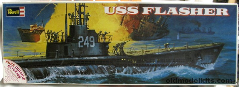 Revell 1/220 USS Flasher SS-249 Submarine, H431 plastic model kit